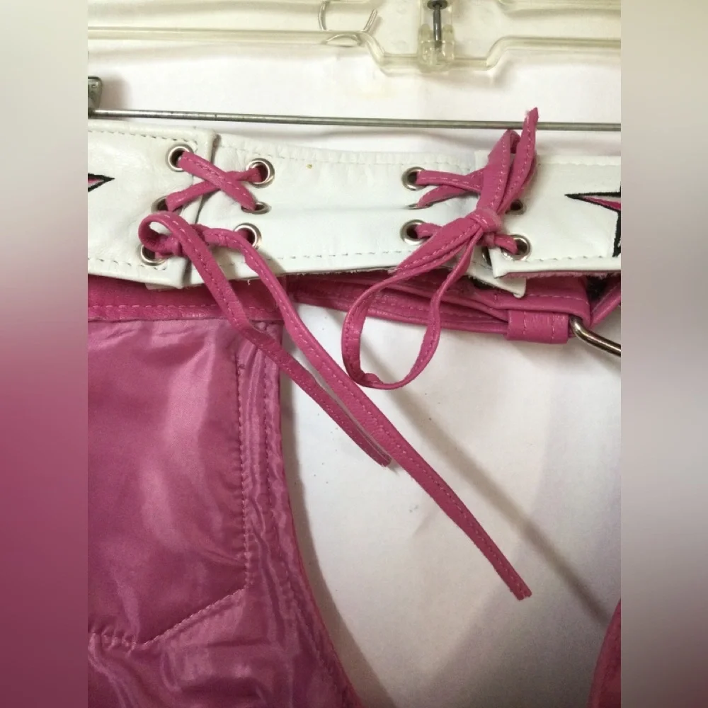 Vintage Pink Riding Jacket an Chaps.   XL - Picture 14 of 16